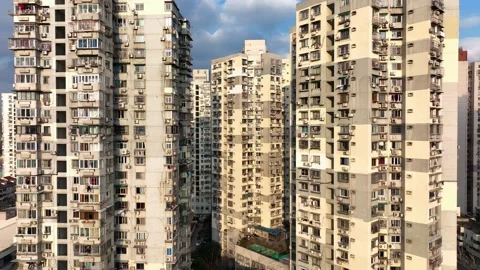 Old apartment in Shanghai,China Stock Footage 172289953