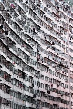Old apartments Stock Photos