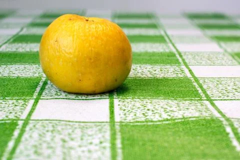 Old apple on the table Stock-Fotos