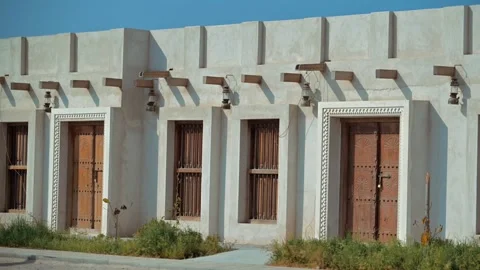 Old Arab house reflecting the architectural heritage of the UAE Stock Footage 346521039