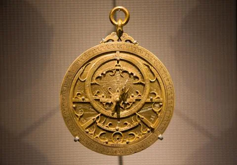 Old Arabic astrolabe Stock Photos