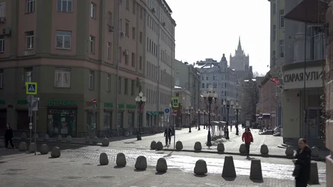 Old Arbat Stock Footage 128190880