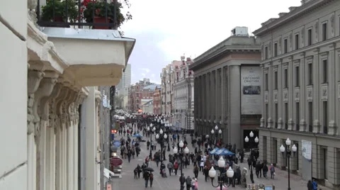 Old Arbat Street 스톡 동영상 30654363