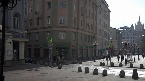 Old Arbat1 Stock Footage 128190896