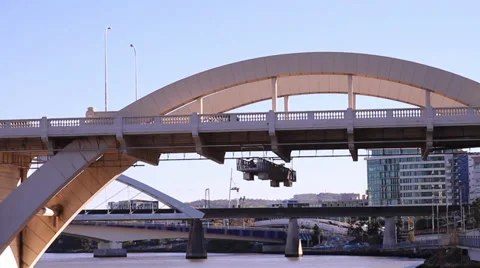 Old arch bridge Stock Footage 39888968