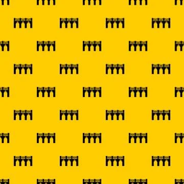 Old arch bridge pattern vector Illustrazione stock