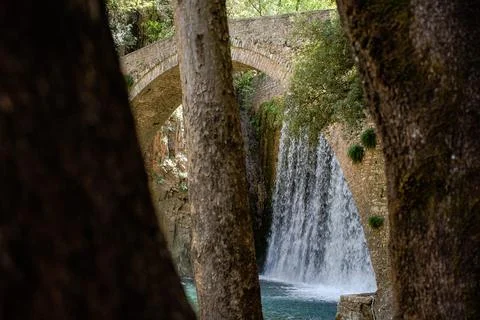 Old arch stone bridge Stock Photos