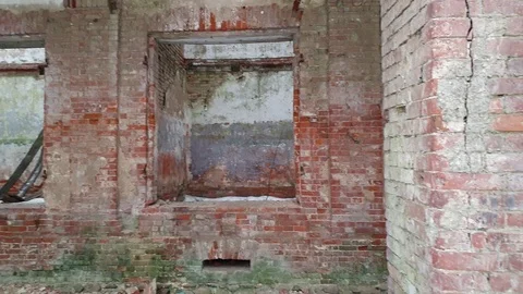 The Old architectural passage. Old architectural building. Stock Footage 104968755