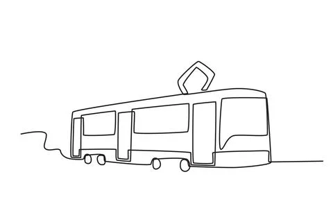 An old architectural train Ilustración de archivo