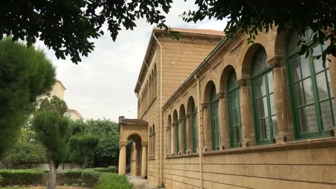 Old Architecture Building side view Stock-Footage 89754356