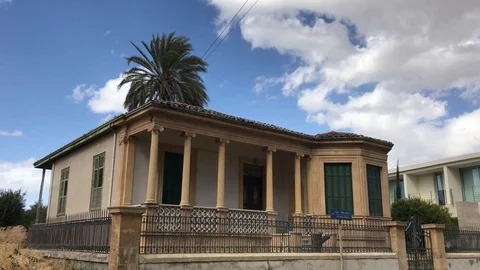 Old Architecture House in Nicosia multiple Shots Stock Footage 100202099