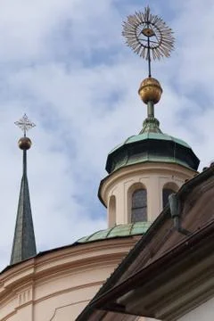 Old architecture in prague Stock Photos