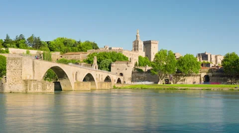 Old arhitecture of Avignon Stock Footage 59085379