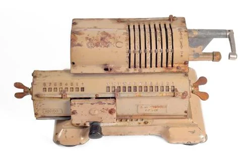 Old Arithmometer Stock Photos