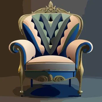 Old armchair Stock Illustration