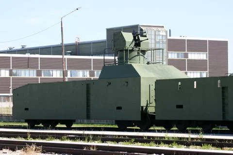 Old armoured train Stock Photos