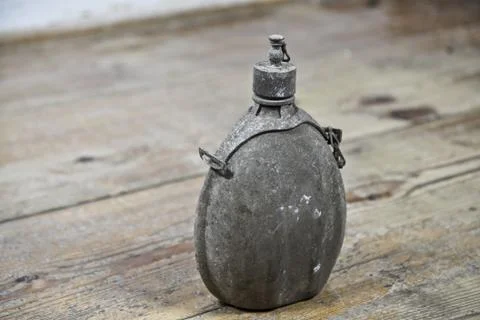 Old army bottle Stock Photos