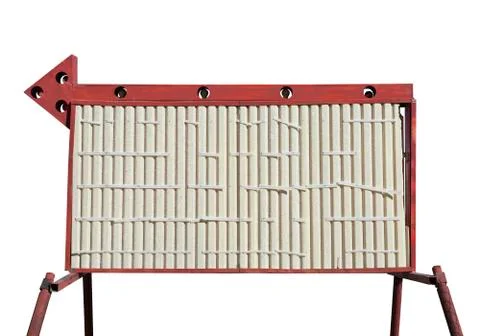 Old arrow board Stock Photos