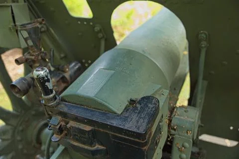 Old artillery weapon. Stock Photos