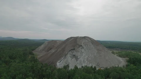 Old asbestos mine 02 Video stock 246022280