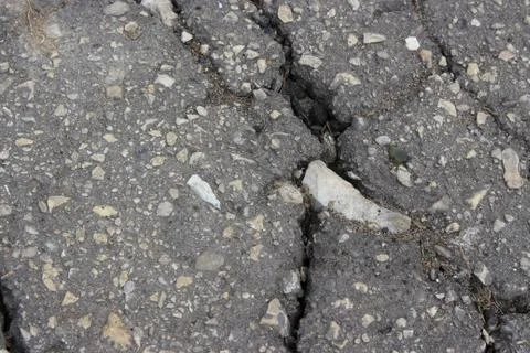 The old asphalt track Foto stock