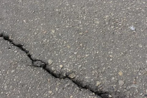 The old asphalt track Foto stock