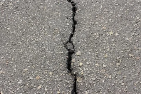 The old asphalt track Stock-Fotos