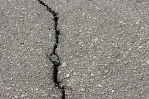 The old asphalt track Foto stock