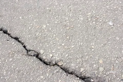 The old asphalt track Foto stock