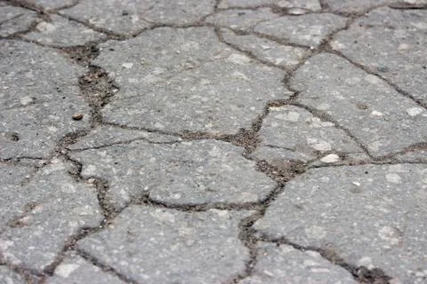 The old asphalt track Stock Photos