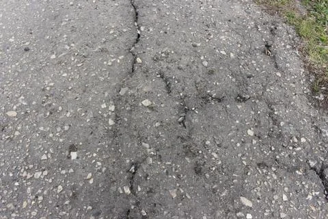 The old asphalt track Stock Photos