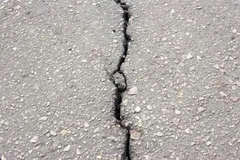 The old asphalt track Stock Photos