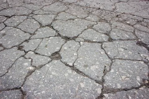 The old asphalt track Foto stock