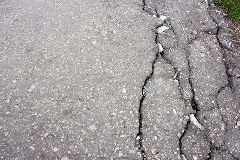 The old asphalt track Foto stock