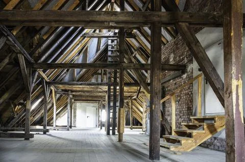 An old attic Stock Photos