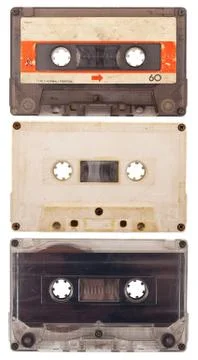 Old audio cassettes Stock Photos