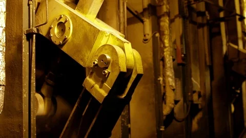 Old Automatic Machine Production of chipboard Stock Footage 70687938