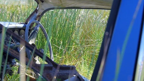 Old Automobile Decaying Stock-Footage 98527322