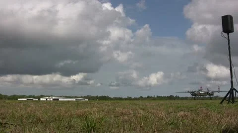 Old B-25 bomber Stock Footage 10897819