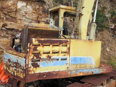 Old Backhoe Stock Photos