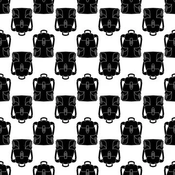 Old backpack pattern seamless vector 스톡 일러스트