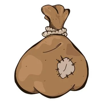 Old bag Stock Illustration