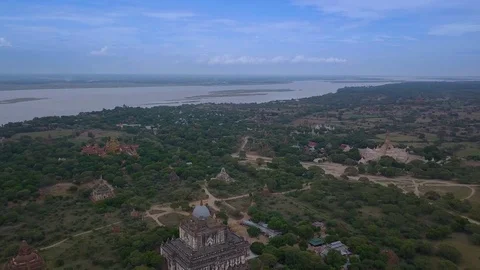 Old Bagan's landscape Stock Footage 85900238