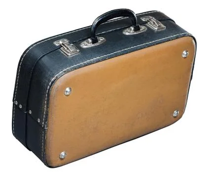 Old baggage case Stockfoto's