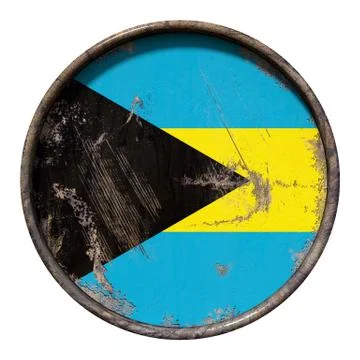 Old Bahamas flag Stock Illustration