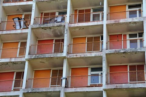 Old balconies Stock Photos