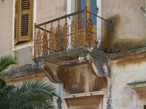 Old balcony Stock Photos