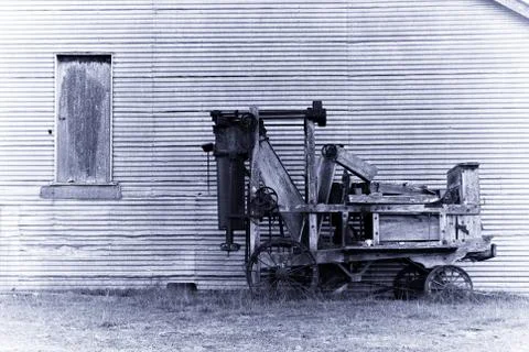 Old baler Foto stock