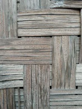 Old bamboo booth 스톡 사진