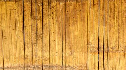 Old bamboo wall for a background. Stock Photos